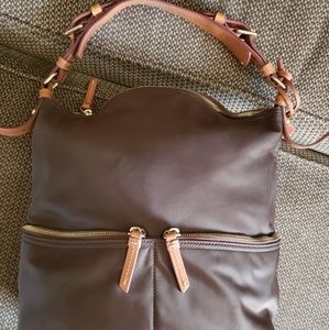 Dooney & Bourke Large Brown Nylon Bag